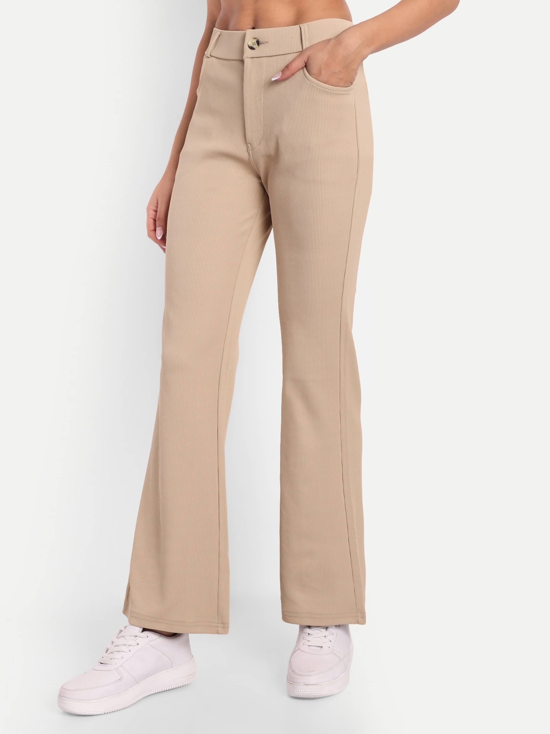     			Broadstar Pack of 1 Corduroy Bootcut Women's Bootcut Pants ( Cream )