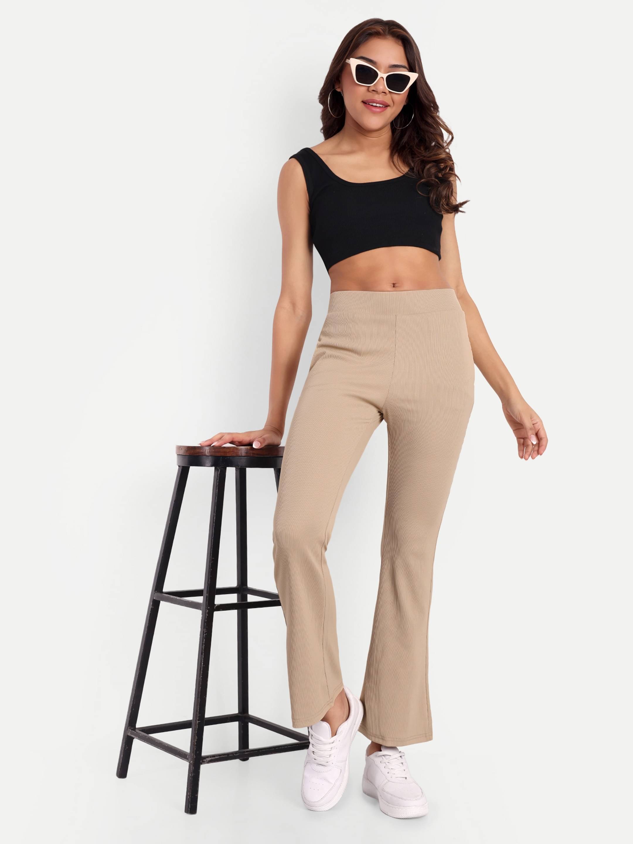     			Broadstar Pack of 1 Corduroy Bootcut Women's Bootcut Pants ( Cream )