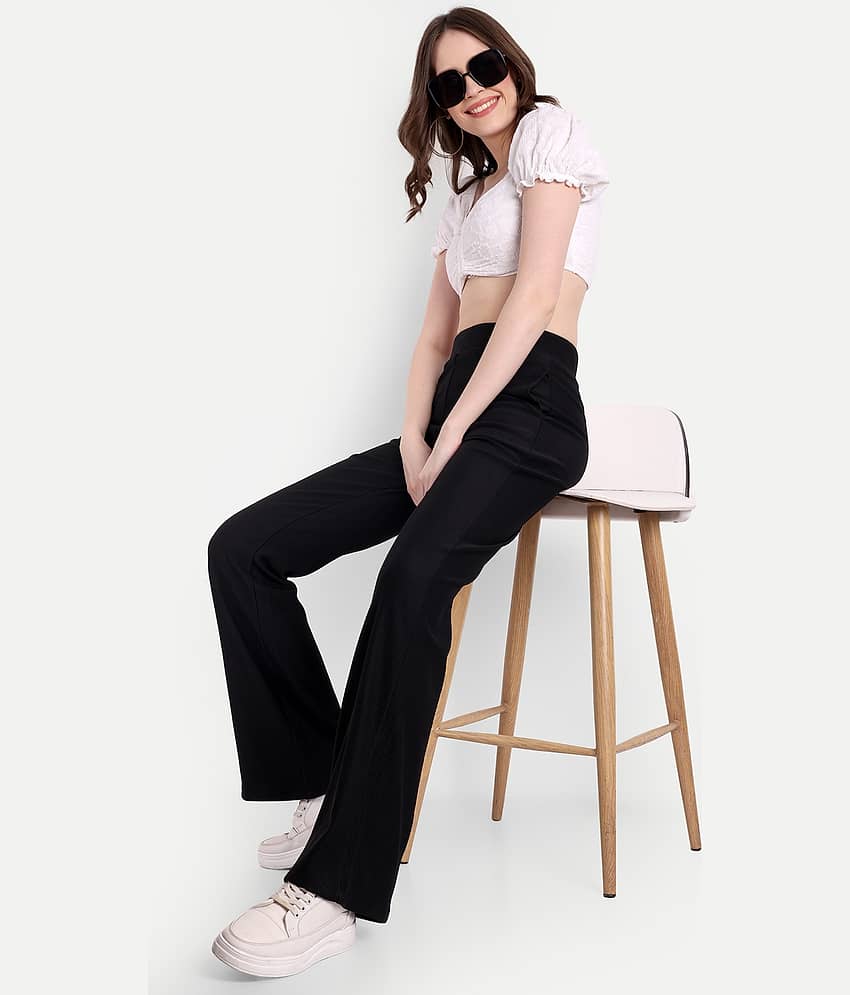 Broadstar Pack of 1 Corduroy Bootcut Women's Bootcut Pants ( Black ) - Trousers | Buy online on ZillyBuy