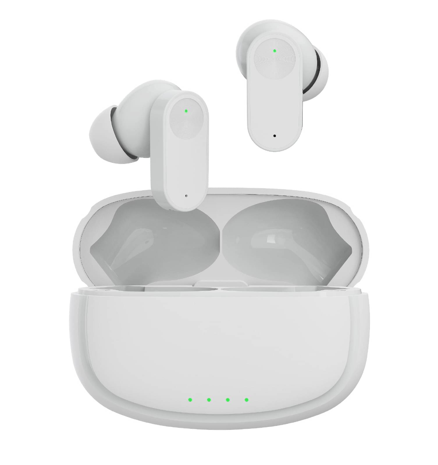     			COREGENIX NORD BUDS ENC Bluetooth True Wireless (TWS) In Ear 35 Hours Playback Low Latency,Powerfull bass IPX5(Splash & Sweat Proof) White
