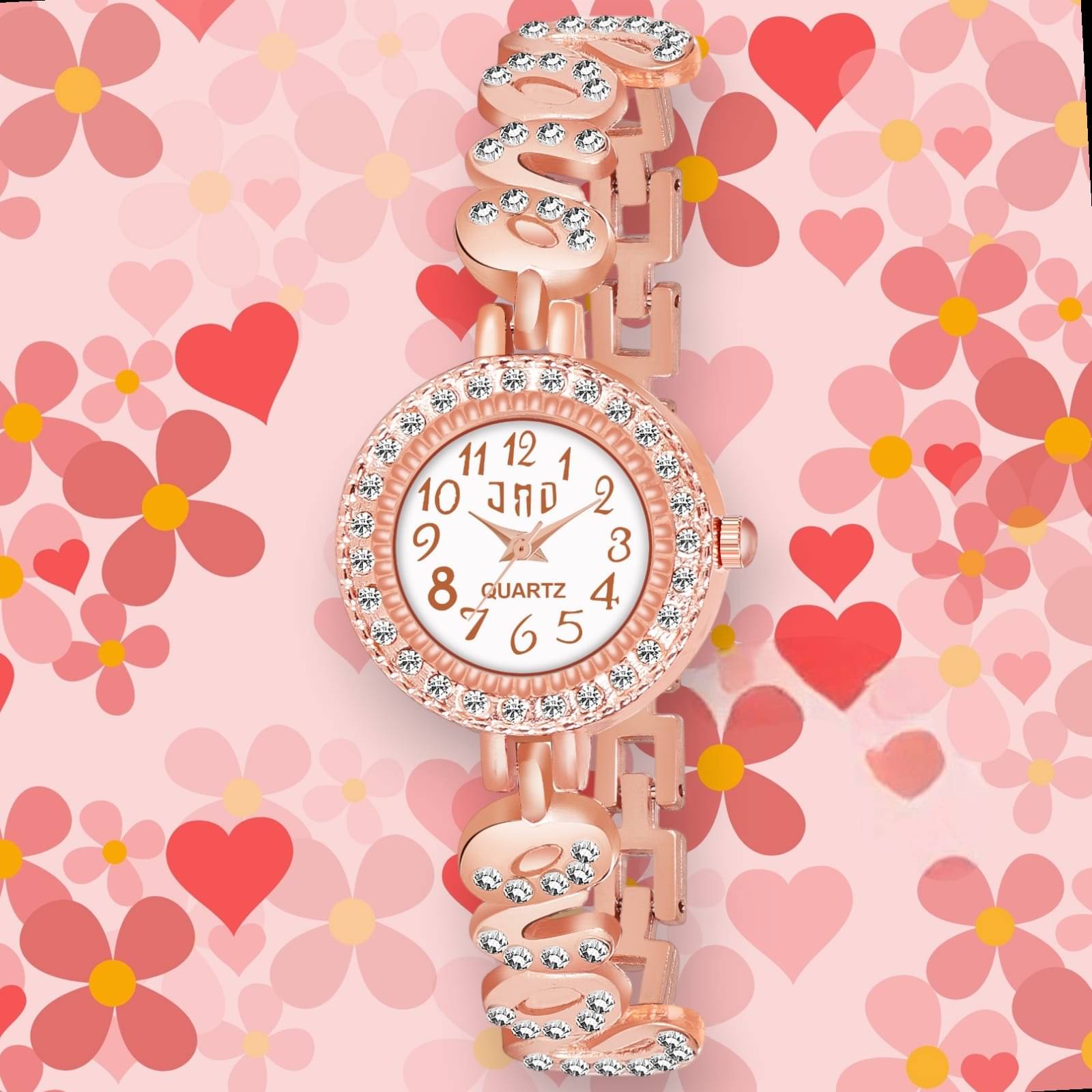     			Cosmic Rose Gold Metal Analog Womens Watch