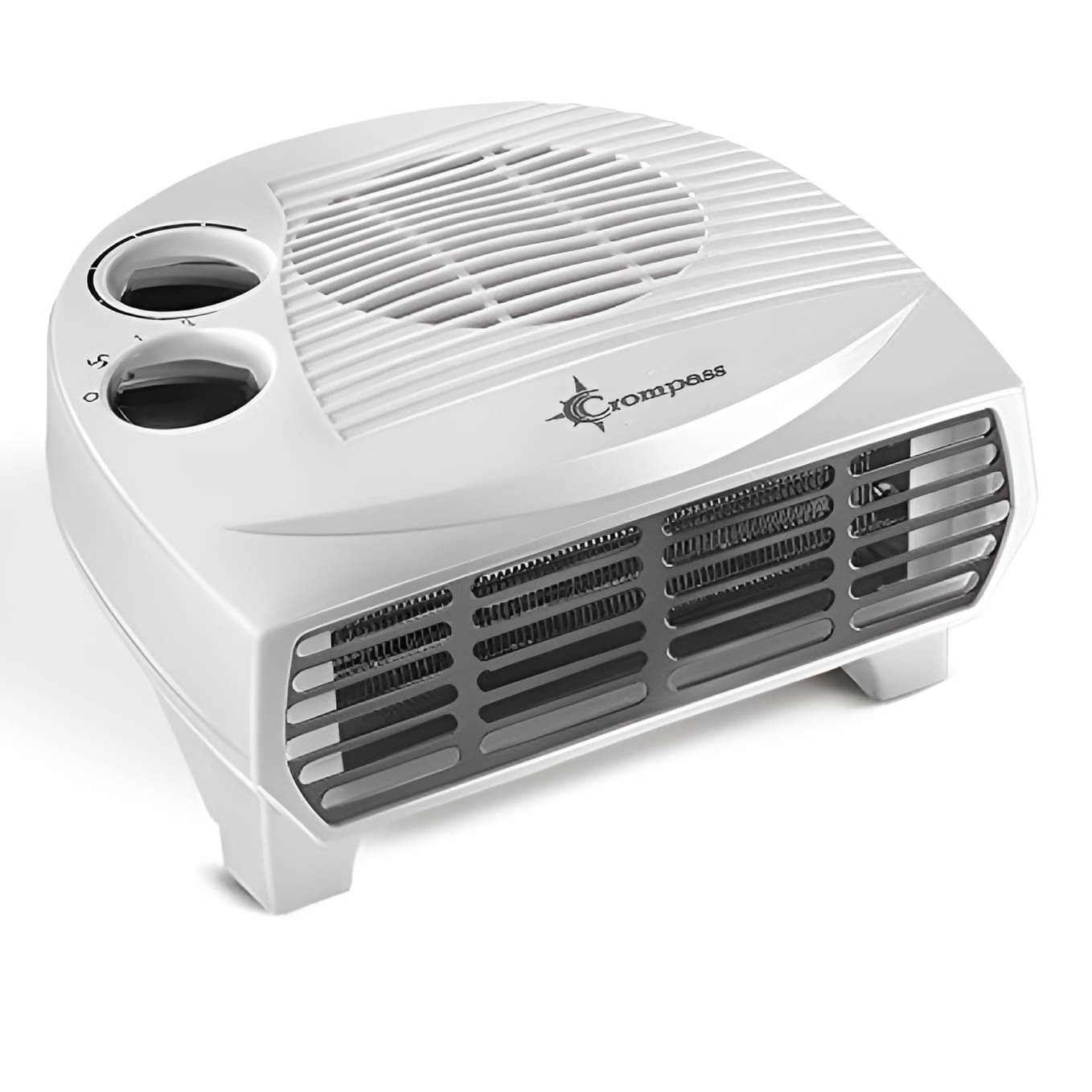     			Crompass Electric Fan Heater White Room Heater