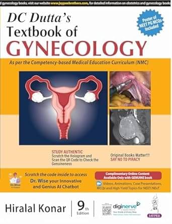     			DC Dutta’s Textbook of Gynecology Paperback – 12 Feb 2024 Paperback – 24 August 2024