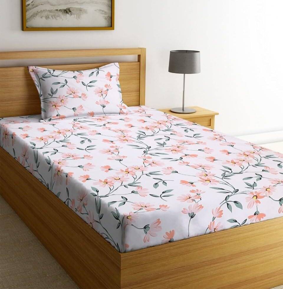     			Decent Home Cotton Abstract Printed Fitted ( Single Bed ) - Multi
