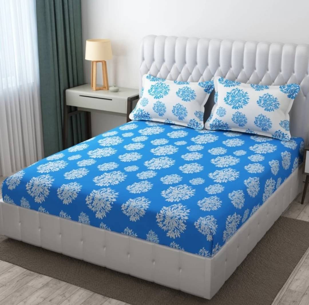     			Decent Home Cotton Abstract Printed Fitted ( Double Bed ) - Multi
