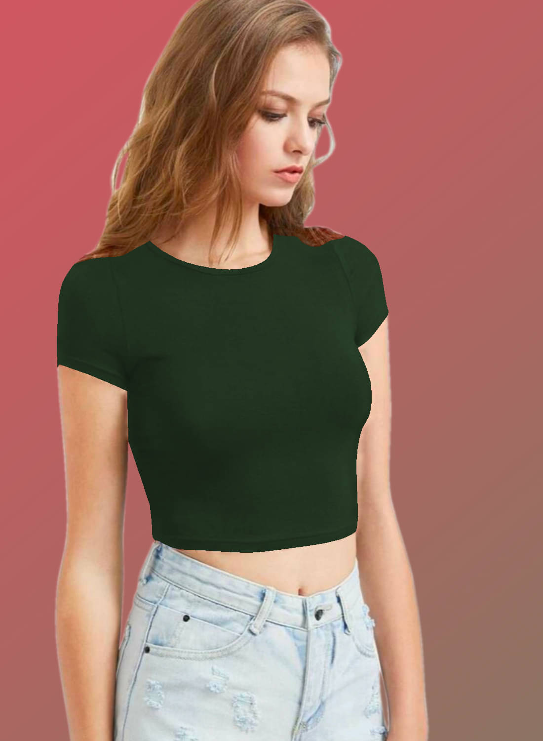     			Dream Beauty Fashion Women's Polyester Tunic ( Green )