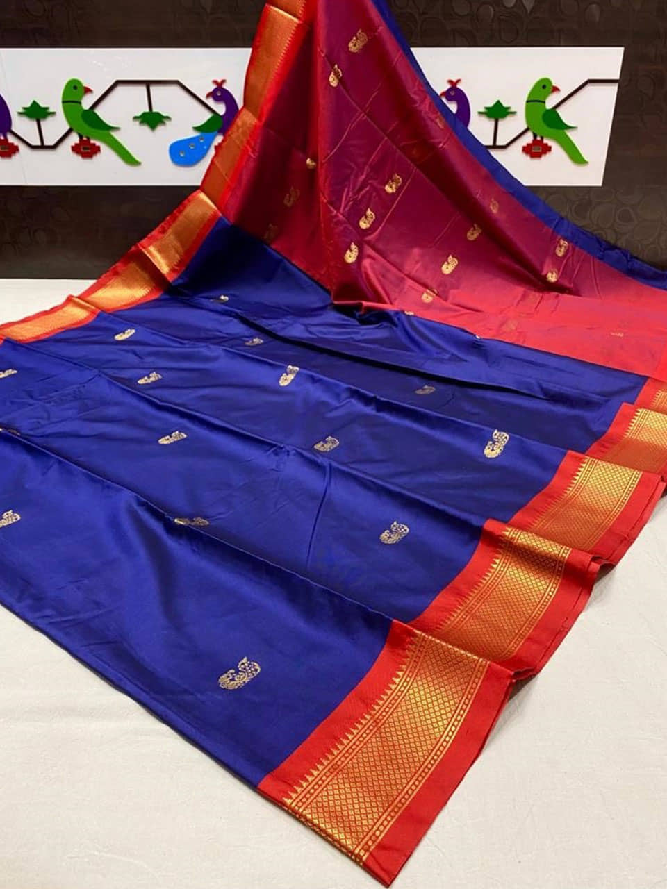 FAB SILK Cotton Silk Woven Saree With Unstitched Blouse Piece ( Multicolor ) - Sarees | Buy online on ZillyBuy