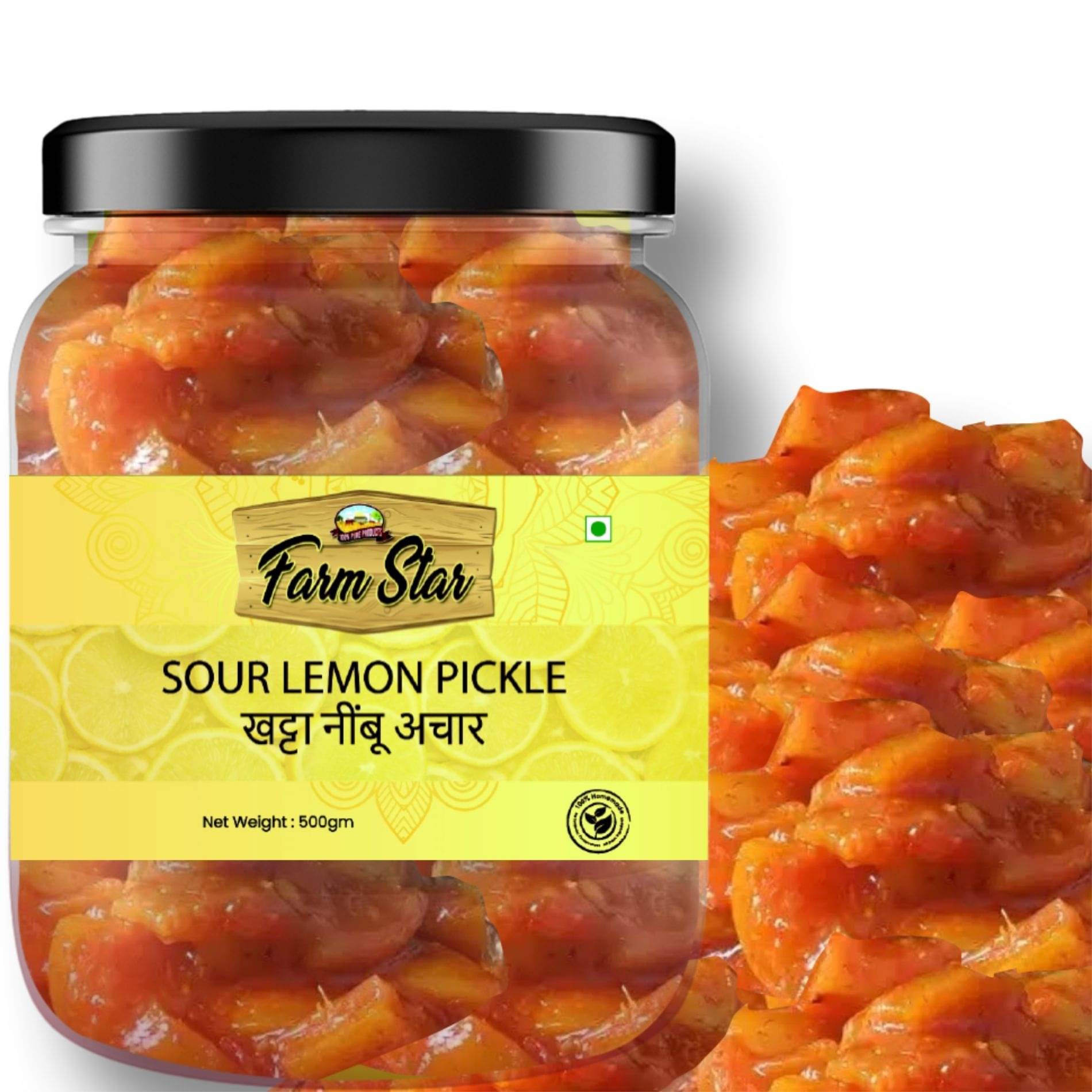     			Farm Star (Khatta Nimbu ka Achar) Vegetable Pickle 500 g