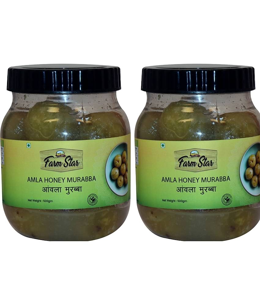 Farm Star -Organic Amla Honey Marmalade 1000 gm Pack of 2