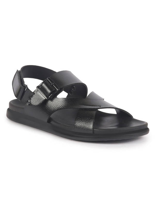     			Fausto - Black Men's Sandals