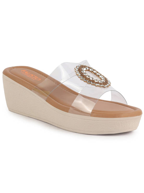 Fausto Brown Women's Slip On Heels Fausto Brown Women's Slip On Heels
