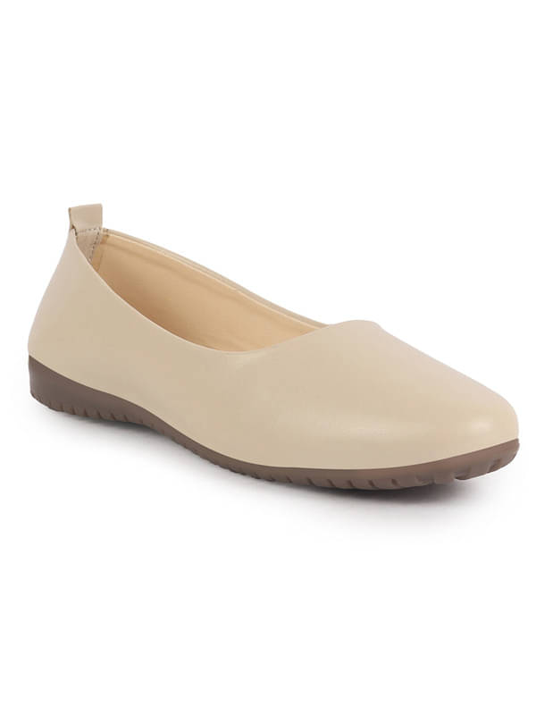     			Fausto Cream Women's Casual Ballerinas