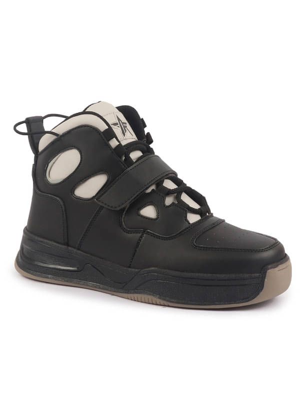     			Fausto High Ankle Casual Lace Up Sneakers Cream Men's Sneakers
