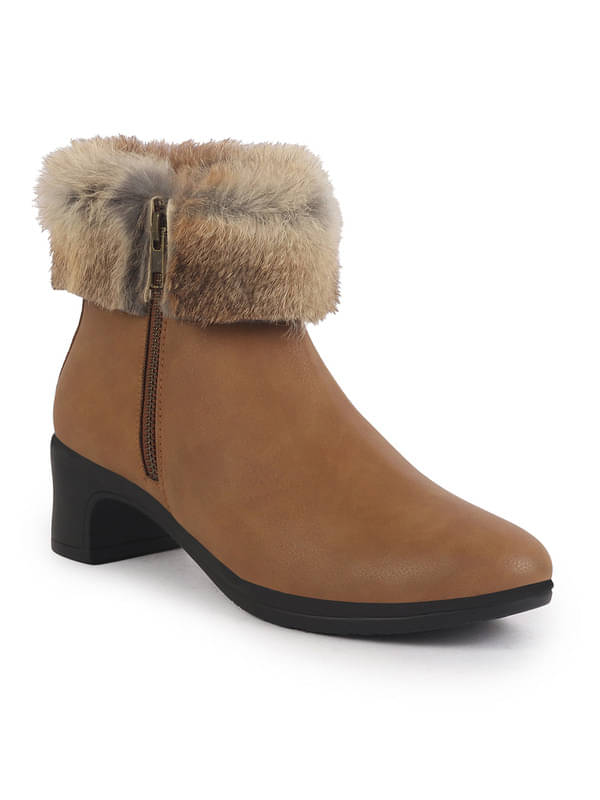 Fausto Tan Women's Ankle Length Boots Fausto Tan Women's Ankle Length Boots