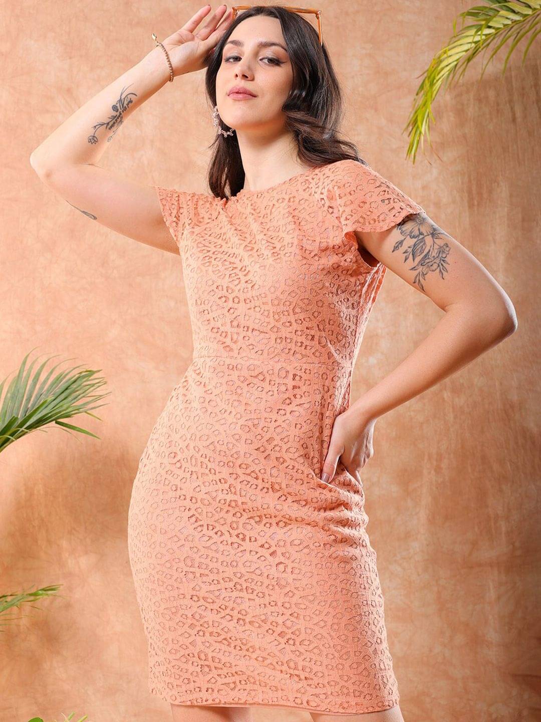 Freehand Women Polyester Solid Maxi ( Orange )     			Freehand Women Polyester Solid Maxi ( Orange )