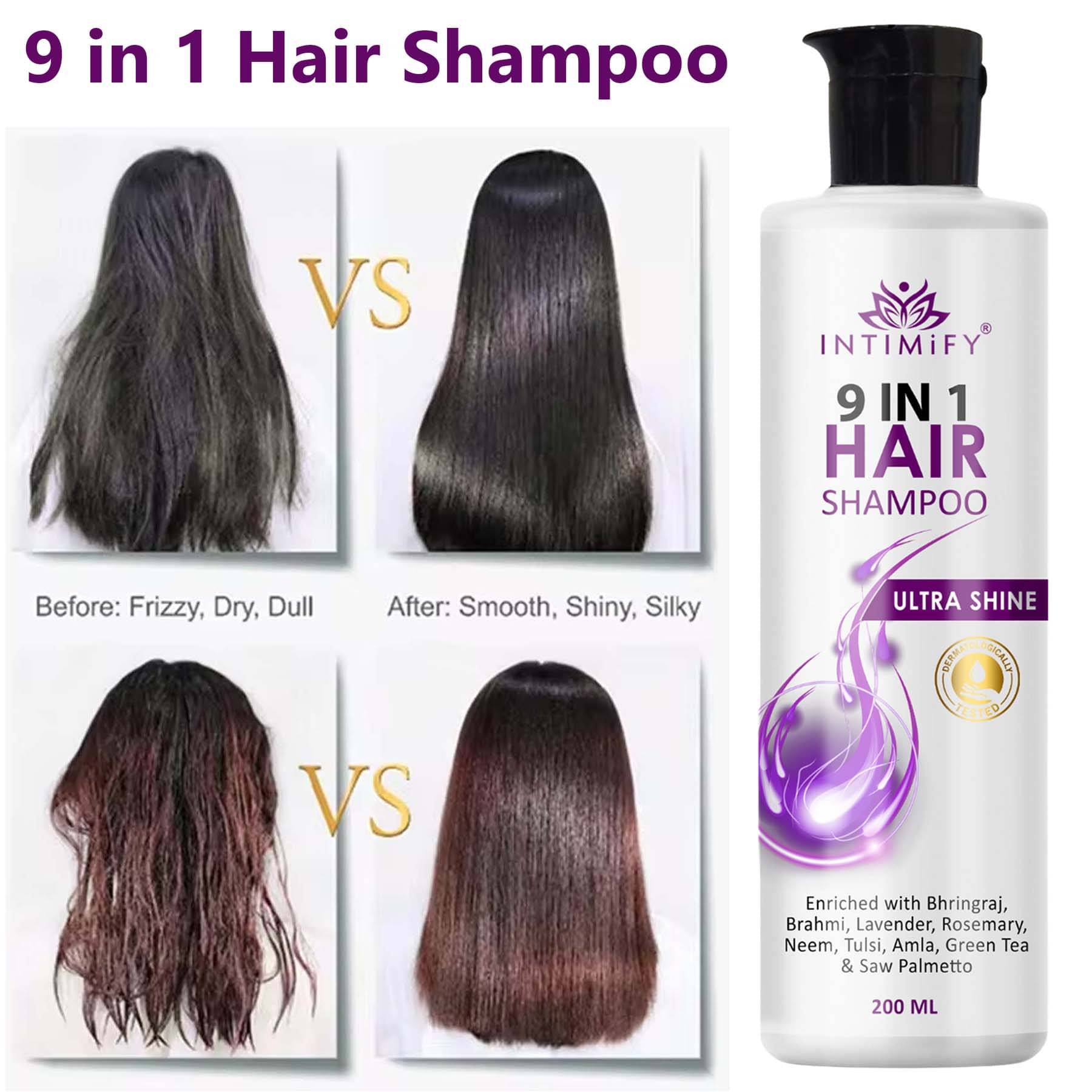     			Intimify Anti Dandruff Shampoo, Shikakai and Bhringraj Shampoo 200 (Pack of 1)