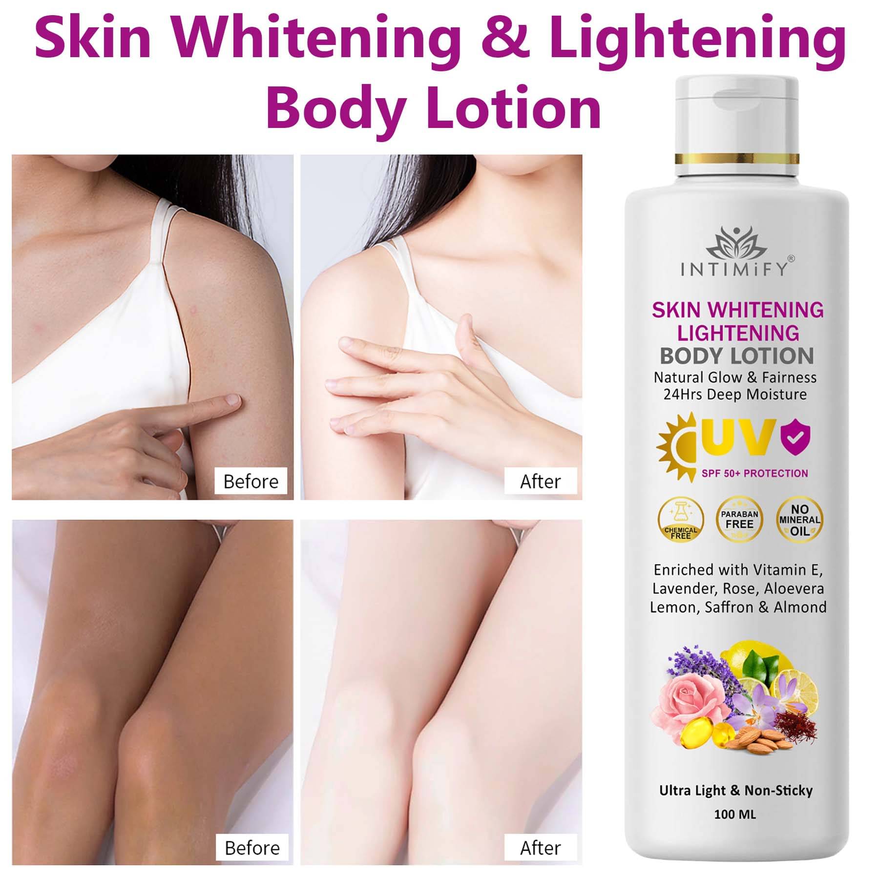     			Intimify Fairness Lotion, Intense Nourishing Body Lotion For All Skin Type 100 ml (Pack of 1)