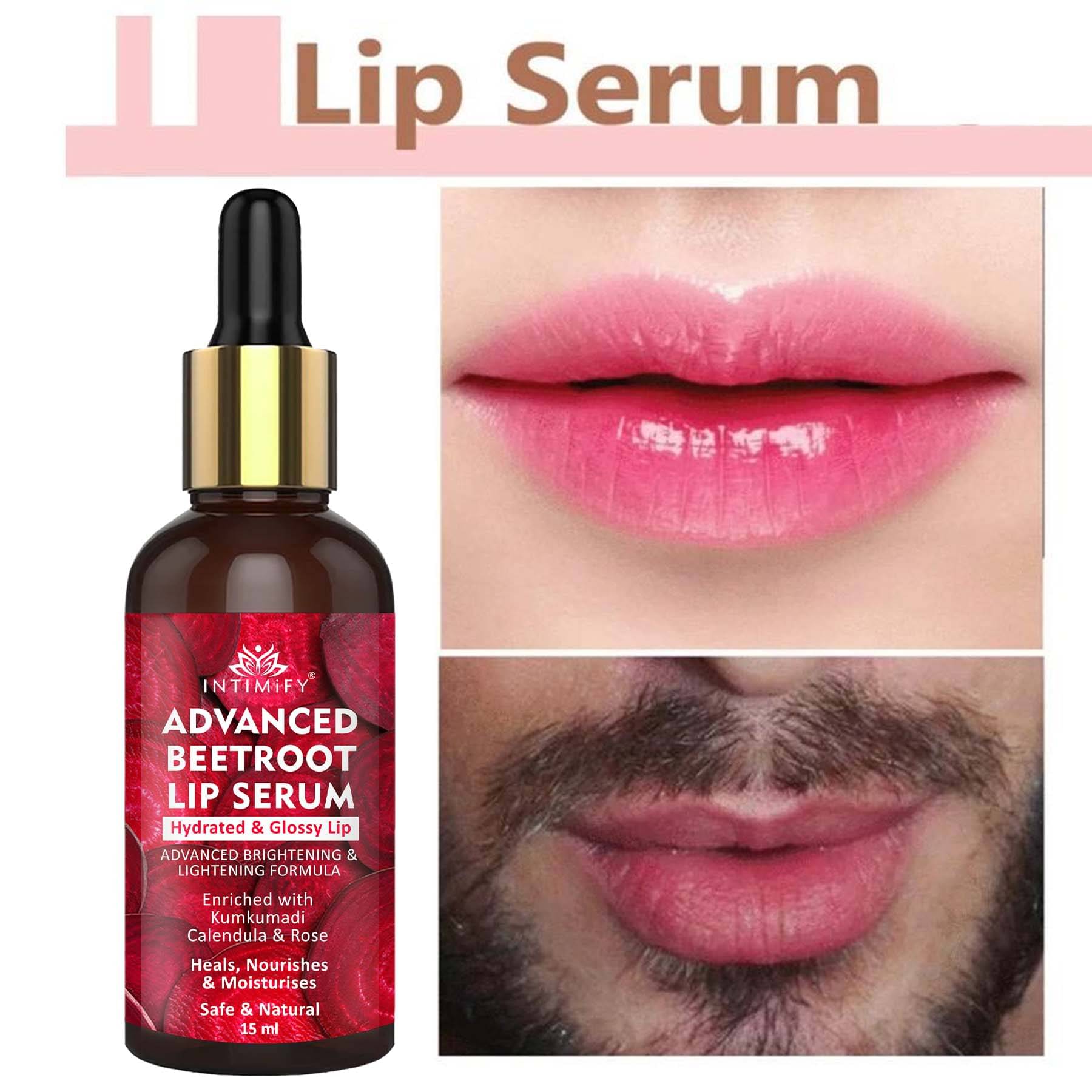 Intimify Beetroot Lip Serum, Pink Lip Serum, Red Lip Serum, Glossy Lip Balm (Pack of 1) Intimify Beetroot Lip Serum, Pink Lip Serum, Red Lip Serum, Glossy Lip Balm (Pack of 1)