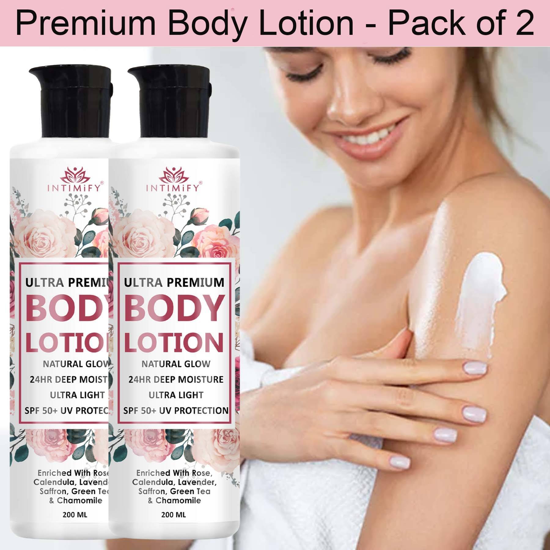     			Intimify Advanced Nourishing Body Lotion, Moisturizing Lotion For All Skin Type 200 ml (Pack of 2)