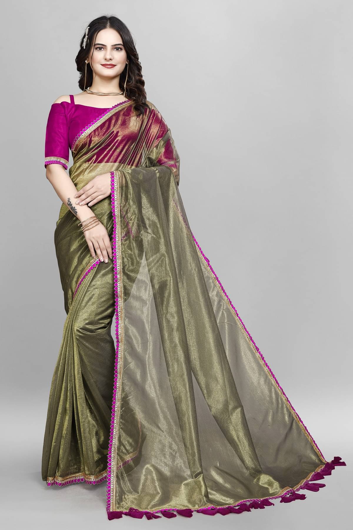 JULEE Net Embellished Saree With Unstitched Blouse Piece ( Navy Blue ) JULEE Net Embellished Saree With Unstitched Blouse Piece ( Navy Blue )