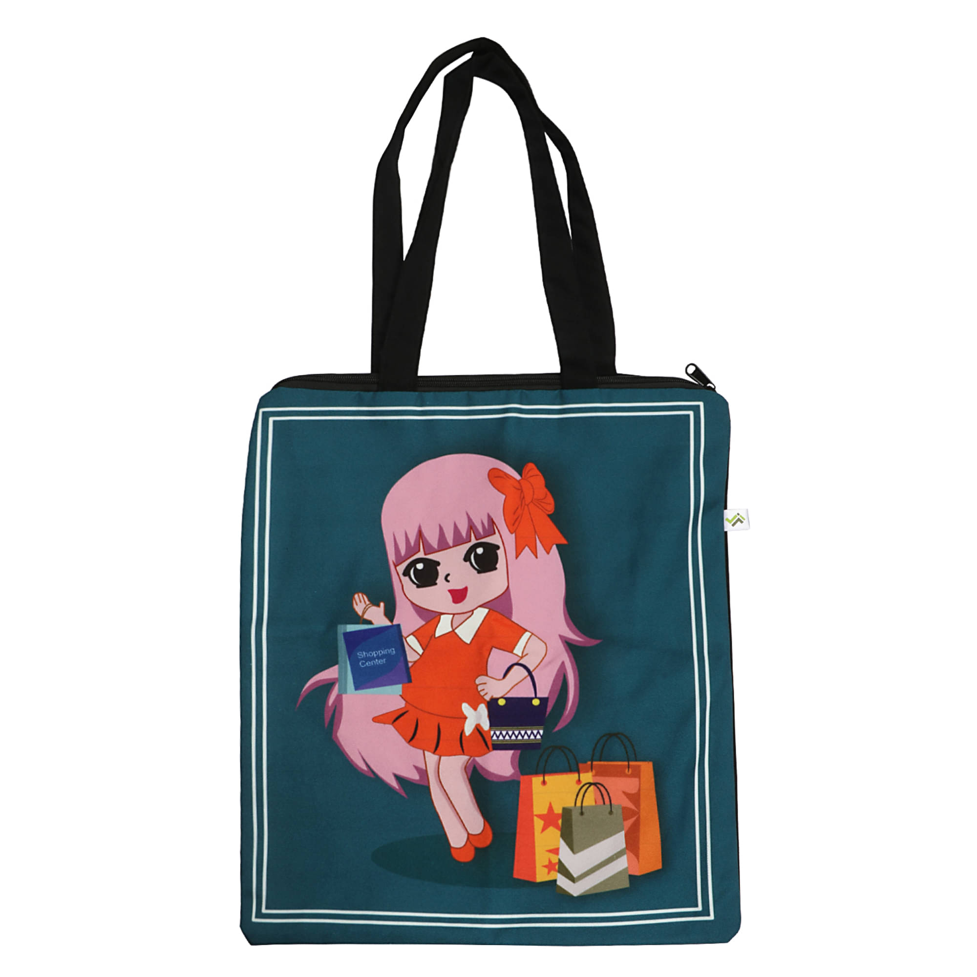     			Jellify Shoulder Bag Canvas Set of 1 ( Teal )