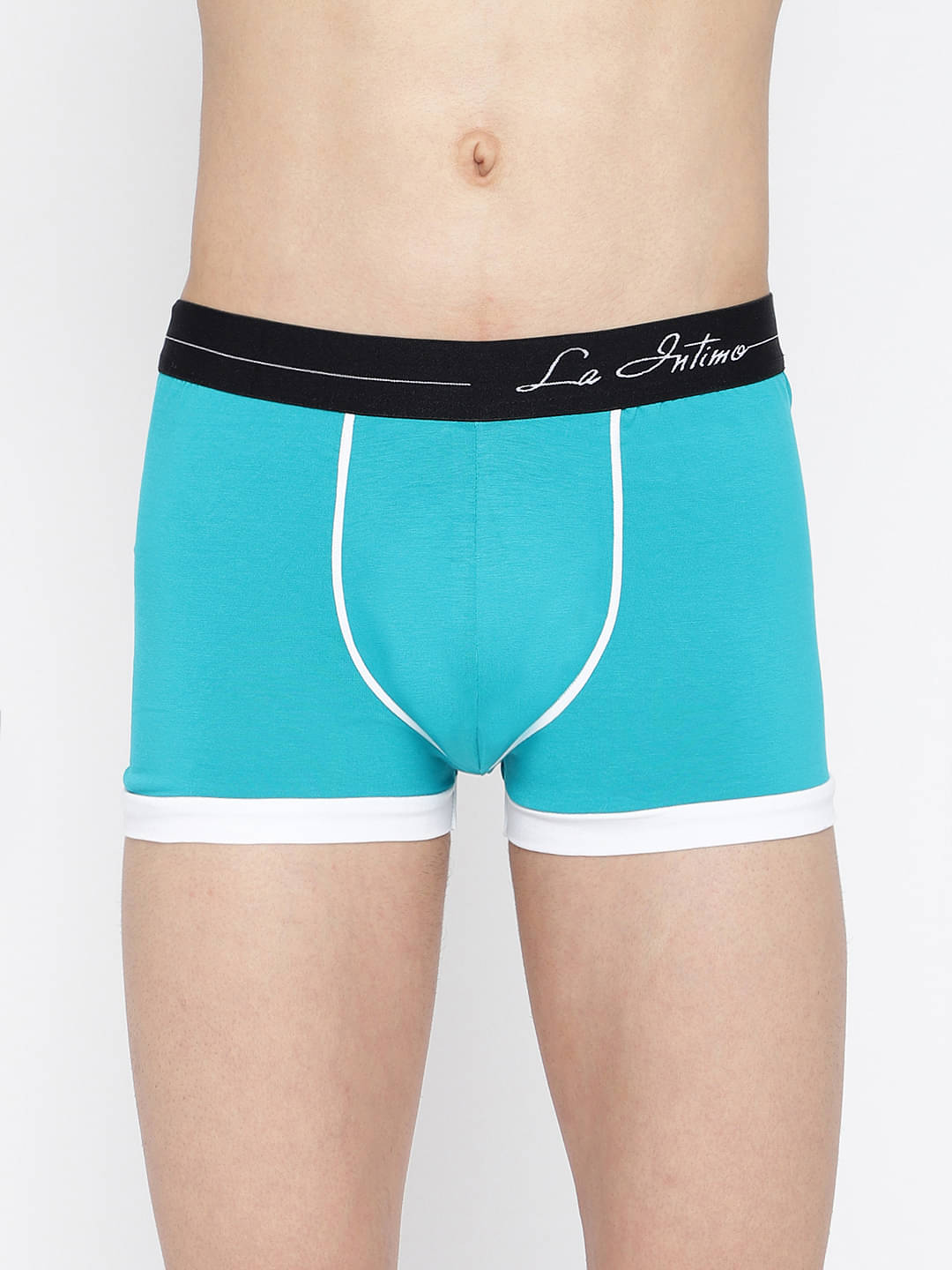     			La Intimo Pack of 1 Cotton Trunks For Men's ( Teal )