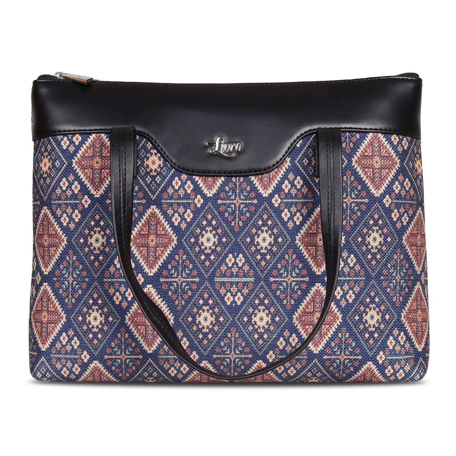     			Livro Tote Bag Jute Set of 1 ( Black )