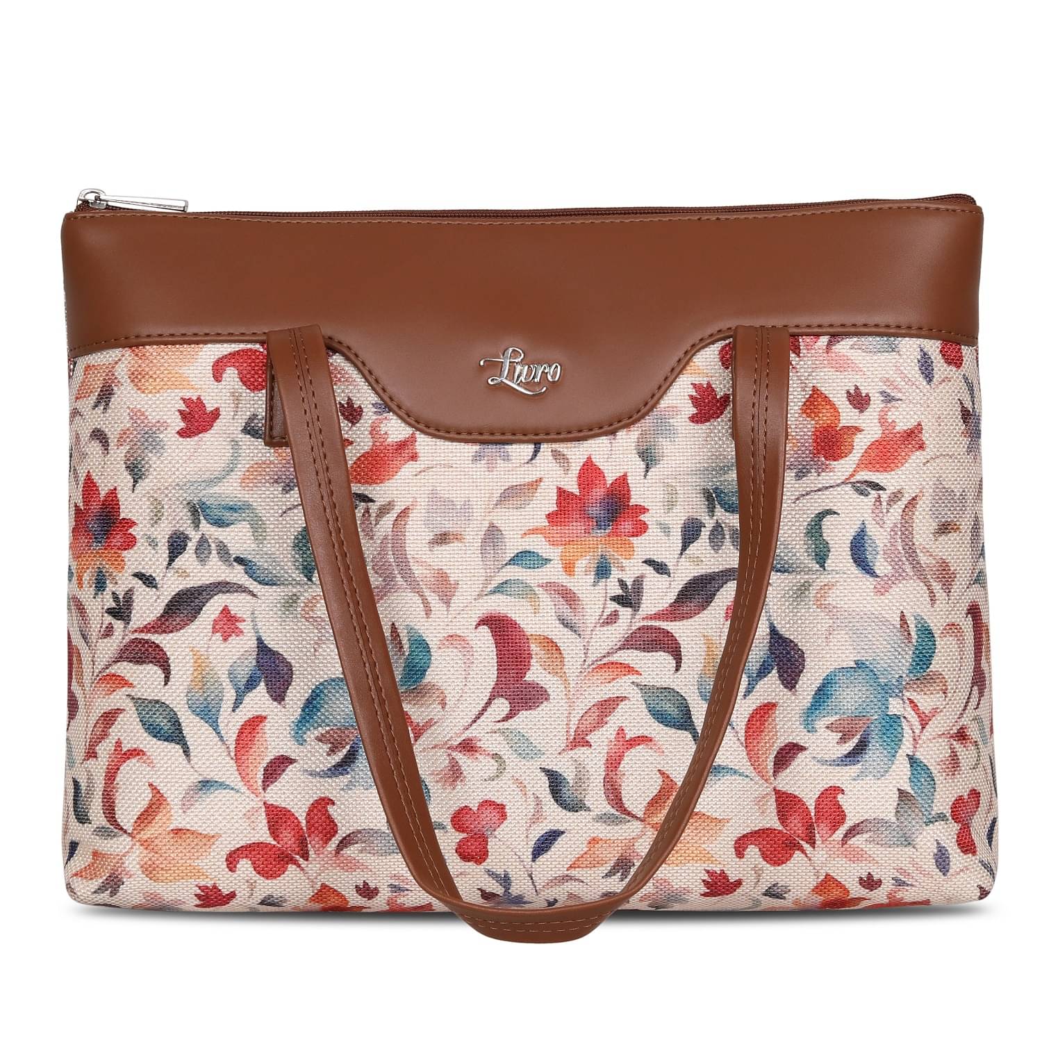     			Livro Tote Bag Jute Set of 1 ( Beige )