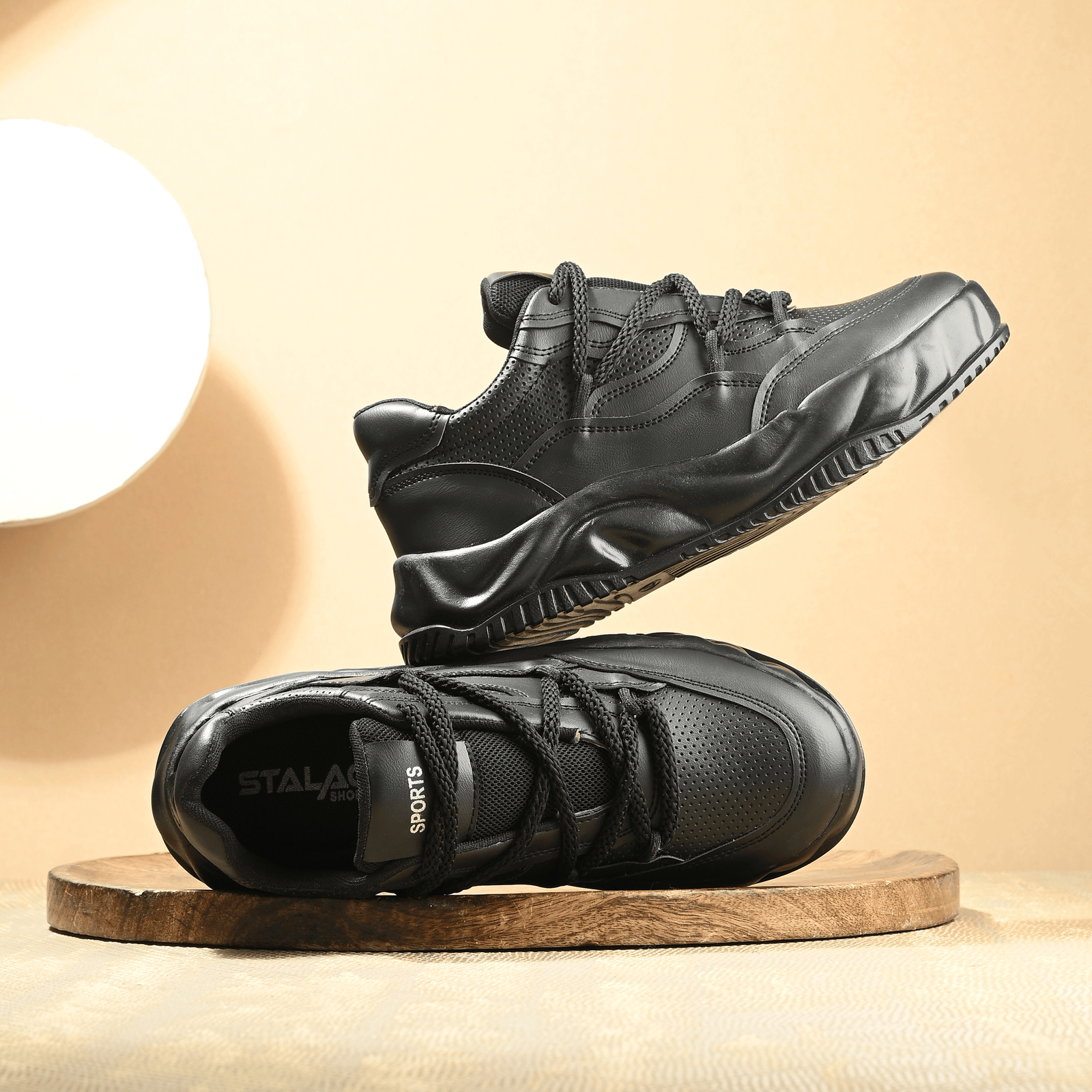 STALAG retro shoes high quality Black Men's Lifestyle Shoes STALAG retro shoes high quality Black Men's Lifestyle Shoes