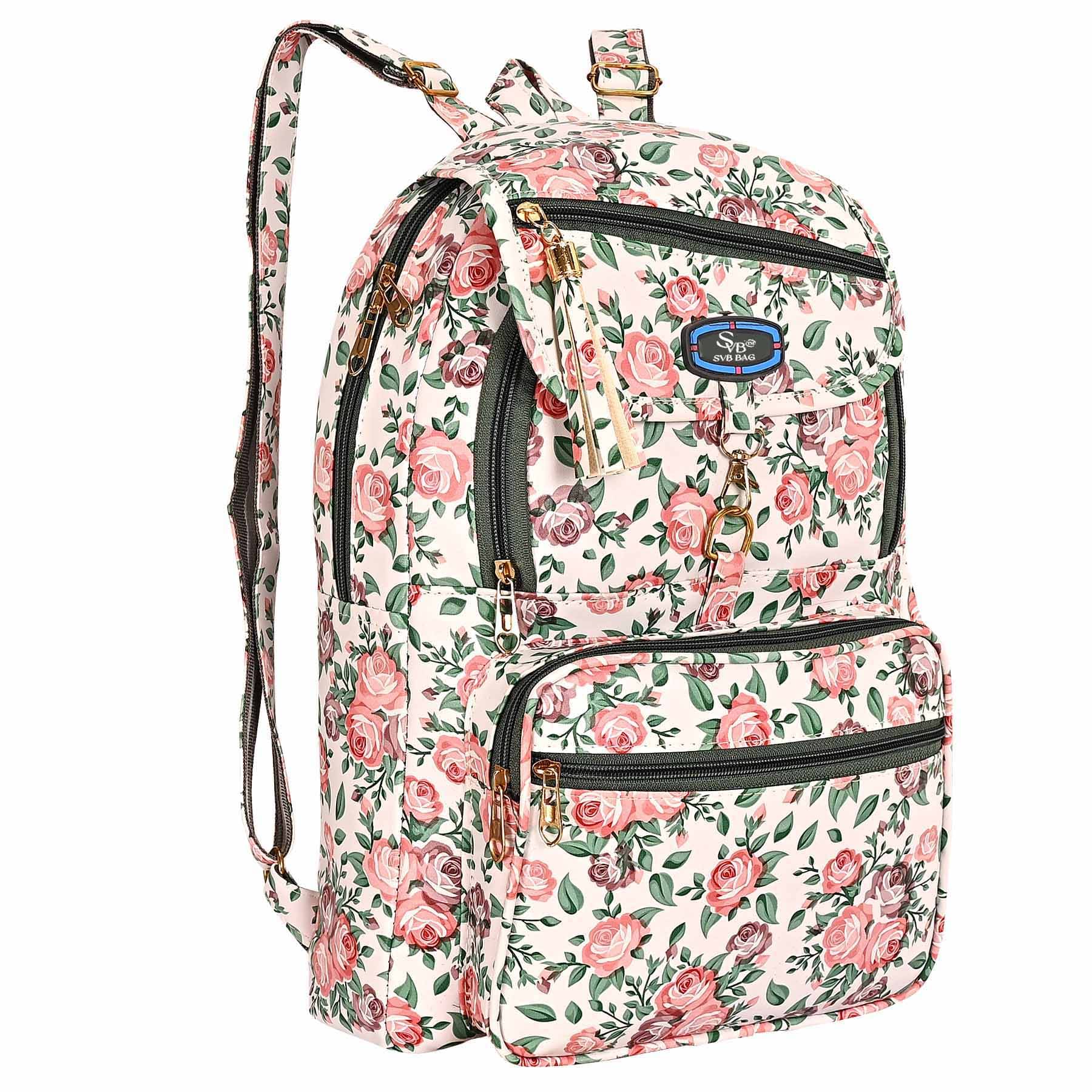     			SVB BAG 25 Ltrs Faux Leather Backpack *For Women ( Red )