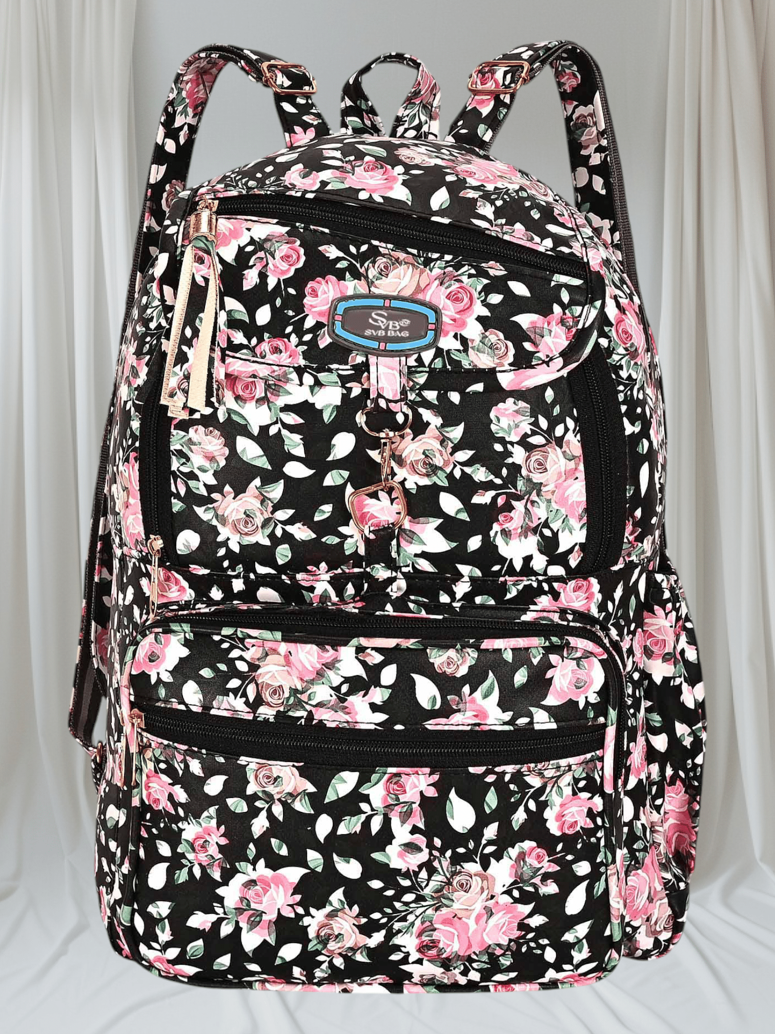     			SVB BAG 25 Ltrs Faux Leather Backpack *For Women ( Black )
