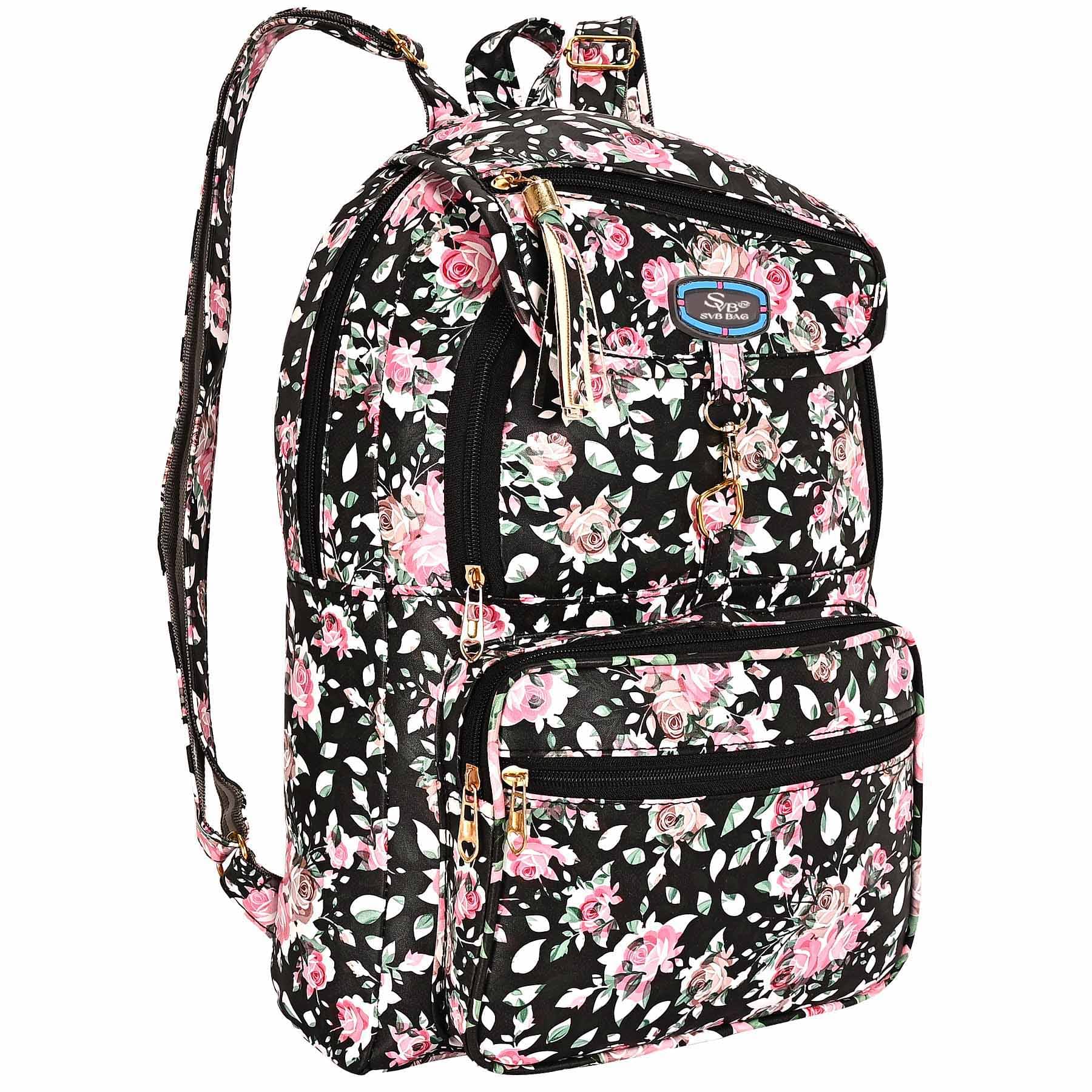     			SVB BAG 30 Ltrs Faux Leather Backpack *For Women ( Black )