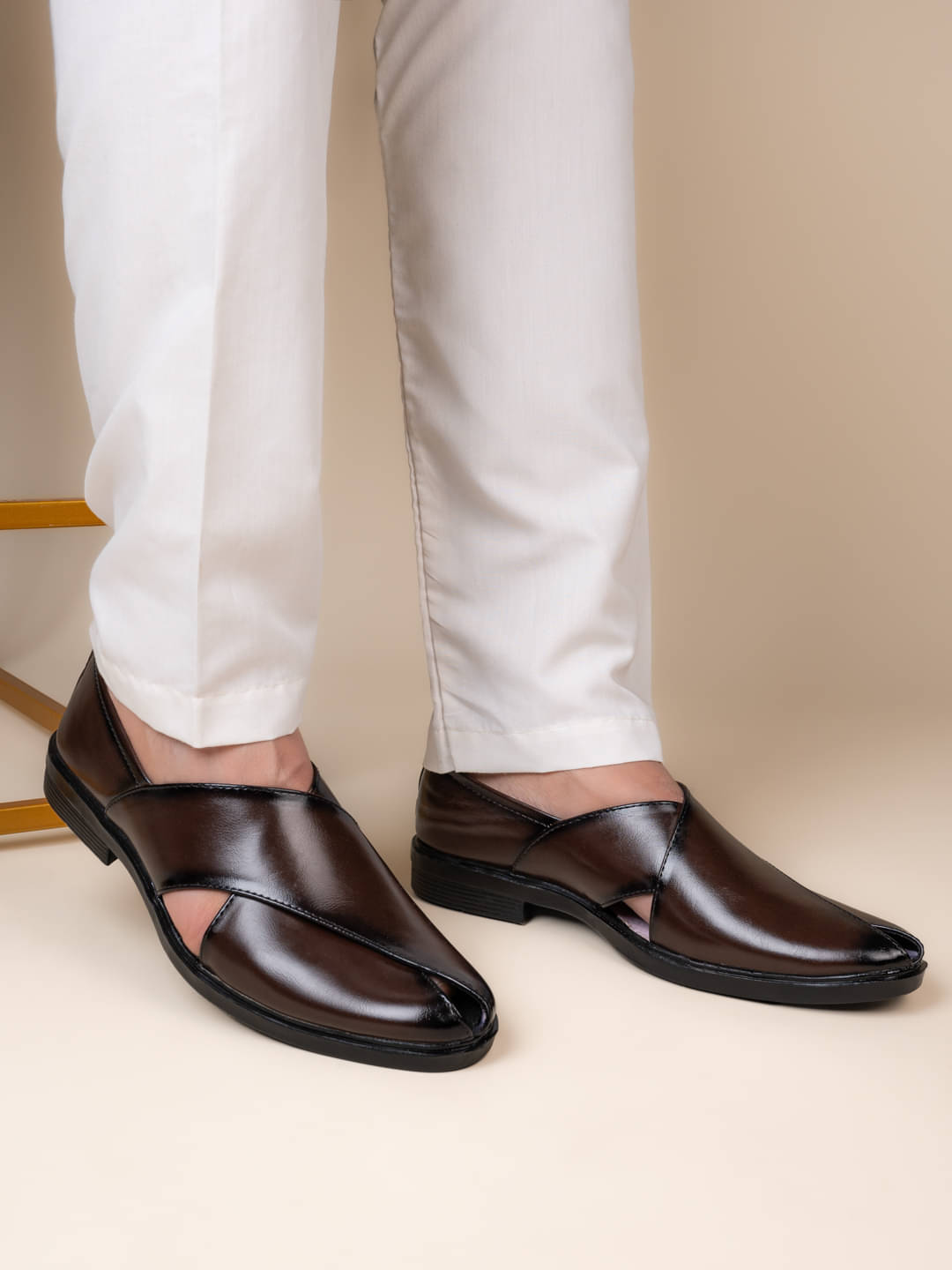     			Sneaklab - Brown Men's Sandals