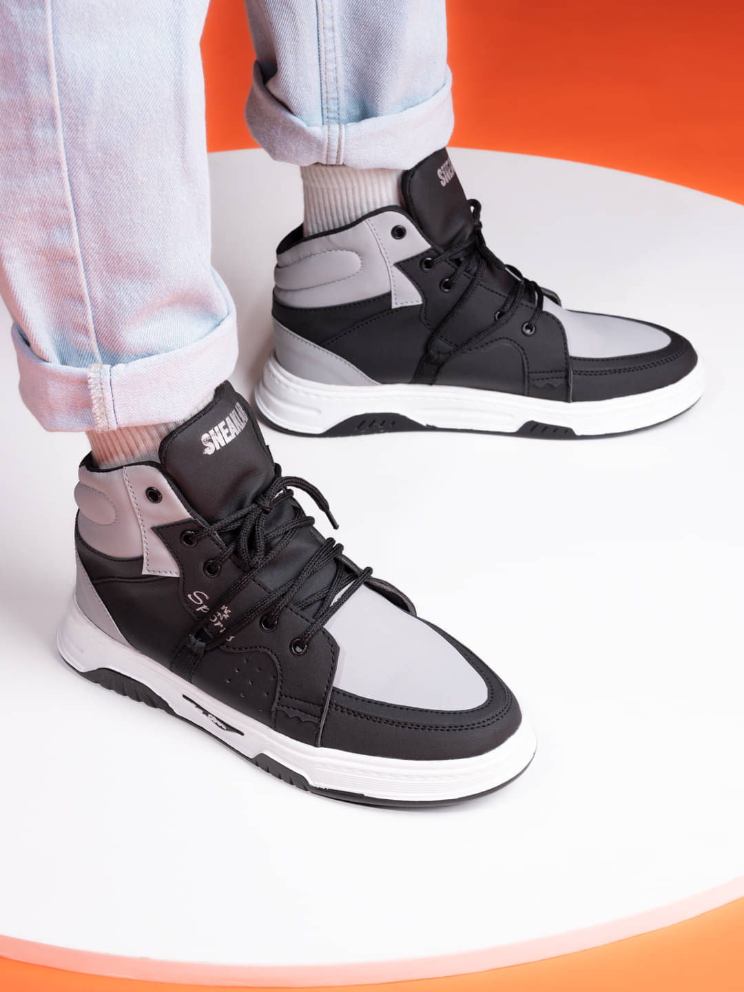     			Sneaklab Men's Grey Men's Lifestyle Shoes