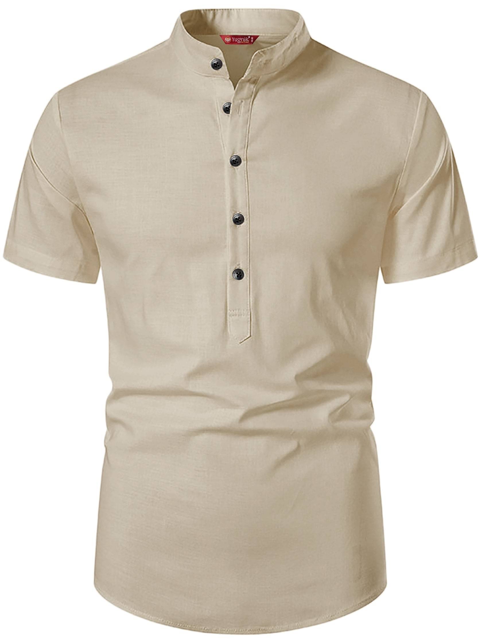 Yugnik Beige Cotton Men's Regular Kurta ( Pack of 1 ) Yugnik Beige Cotton Men's Regular Kurta ( Pack of 1 )