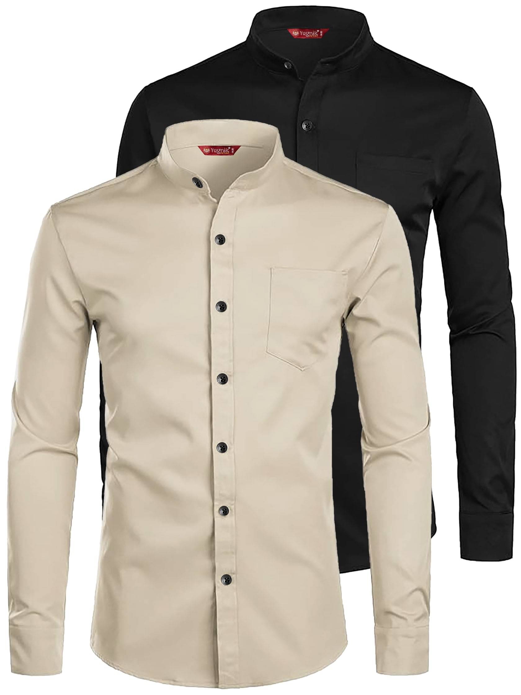 Yugnik Cotton Blend Slim Fit Full Sleeves Men's Formal Shirt - Beige ( Pack of 2 ) Yugnik Cotton Blend Slim Fit Full Sleeves Men's Formal Shirt - Beige ( Pack of 2 )