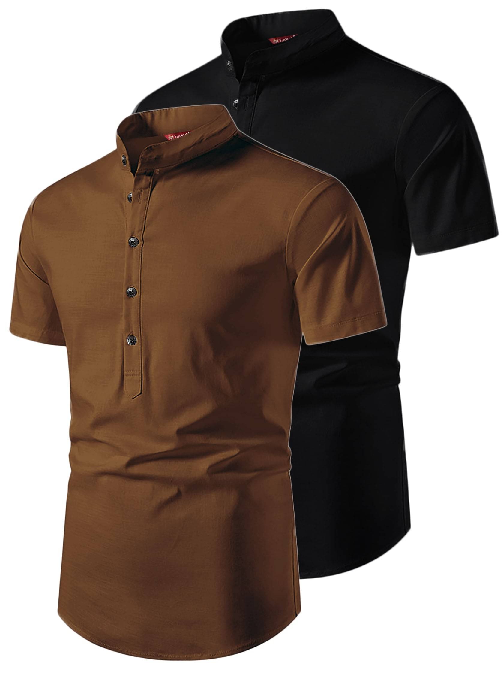     			Yugnik Gold Cotton Men's Regular Kurta ( Pack of 2 )