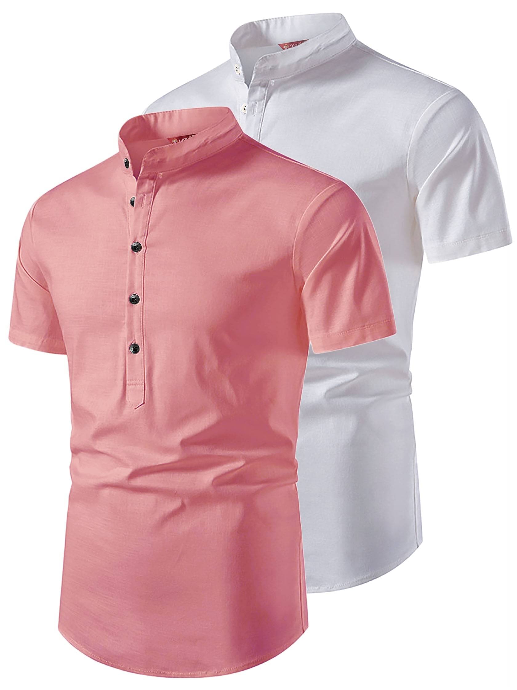 Yugnik Peach Cotton Men's Regular Kurta ( Pack of 2 )     			Yugnik Peach Cotton Men's Regular Kurta ( Pack of 2 )