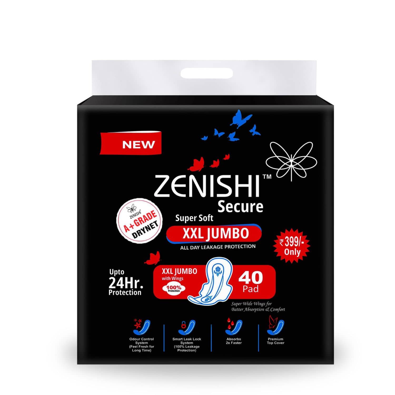 ZENISHI Dry XXL Ultra Thin Sanitary Pad