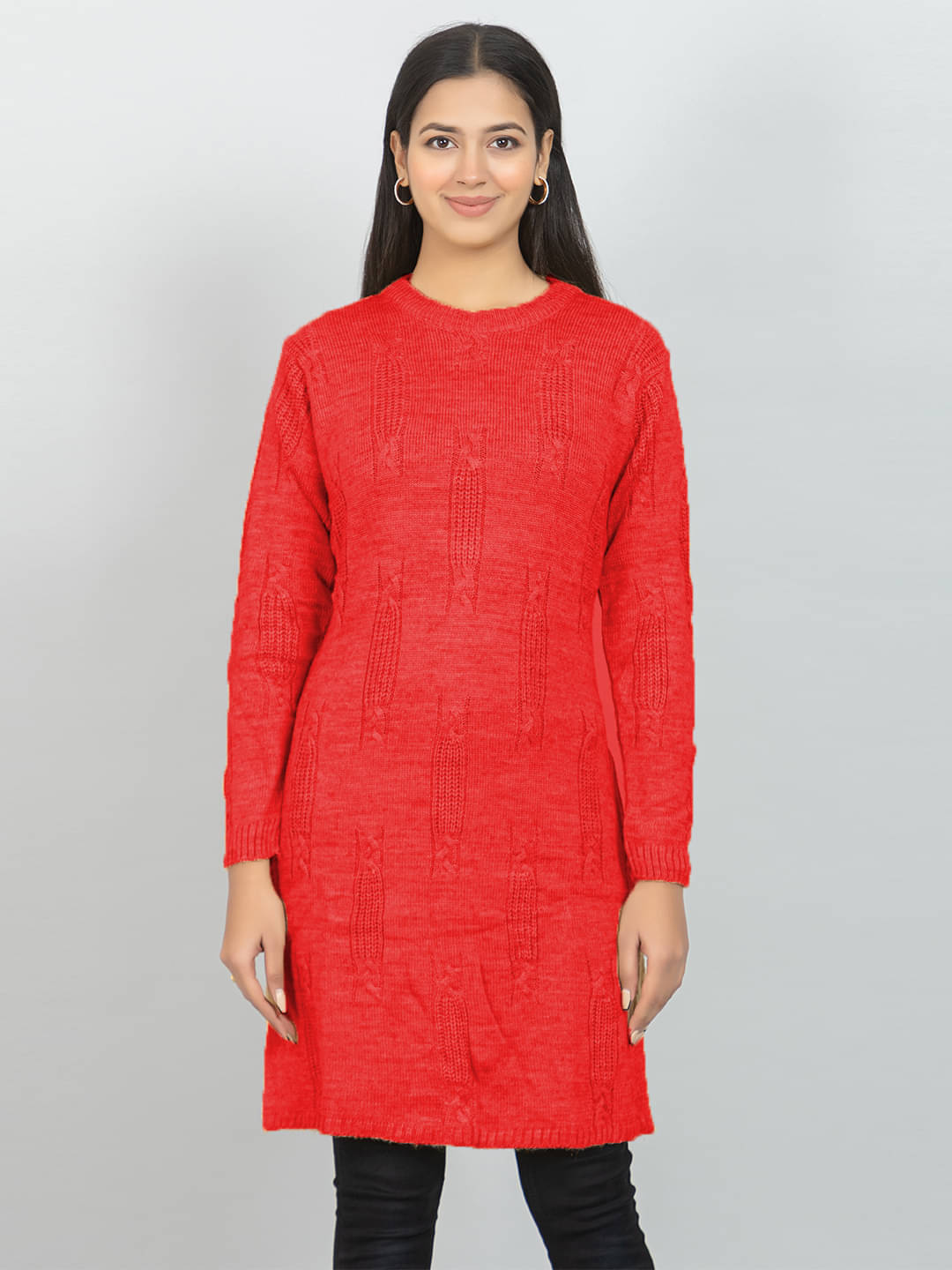 woolkart Woollen Women's Shrugs - Red ( )     			woolkart Woollen Women's Shrugs - Red ( )