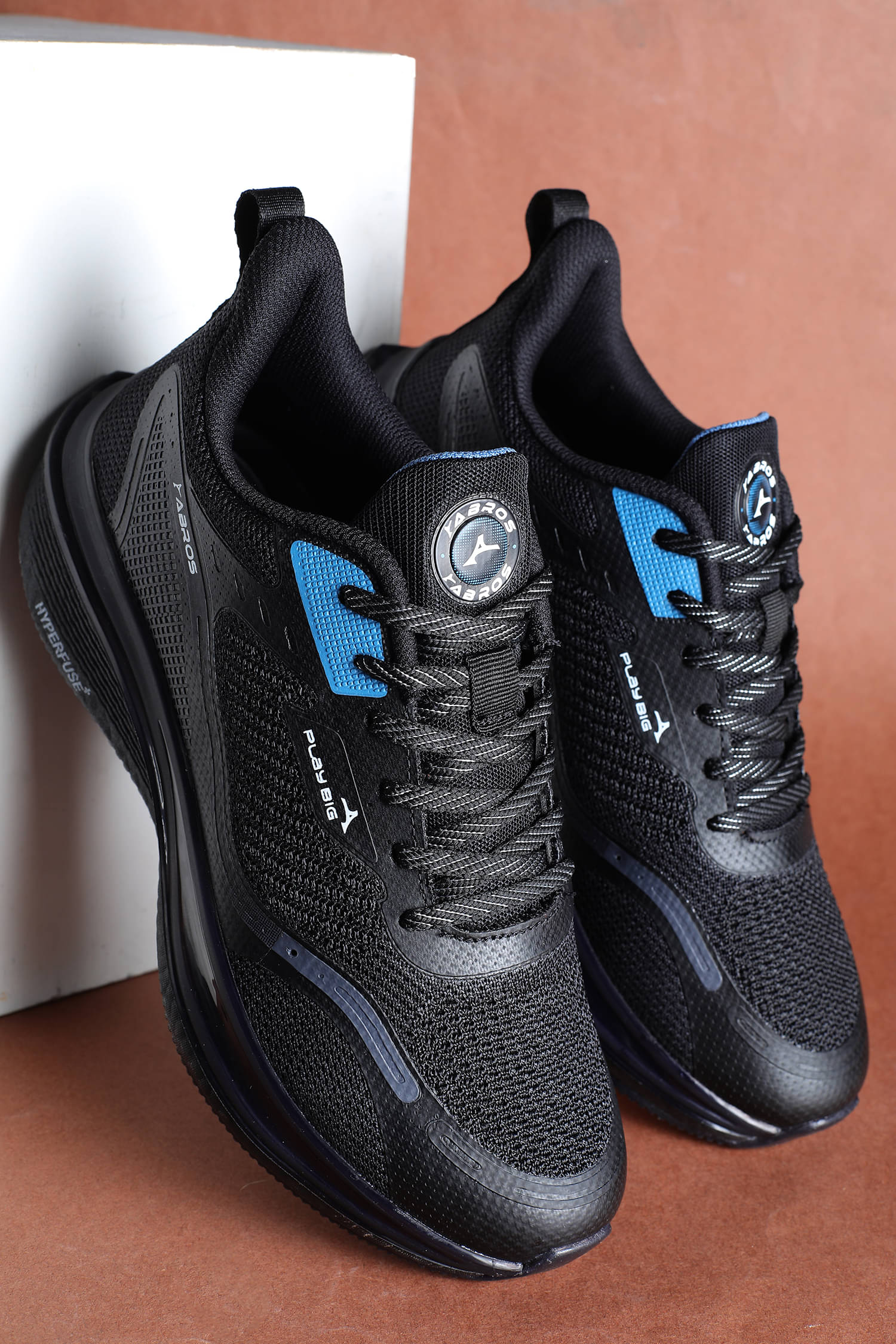     			Abros CEDRIC Black Men's Sports Running Shoes
