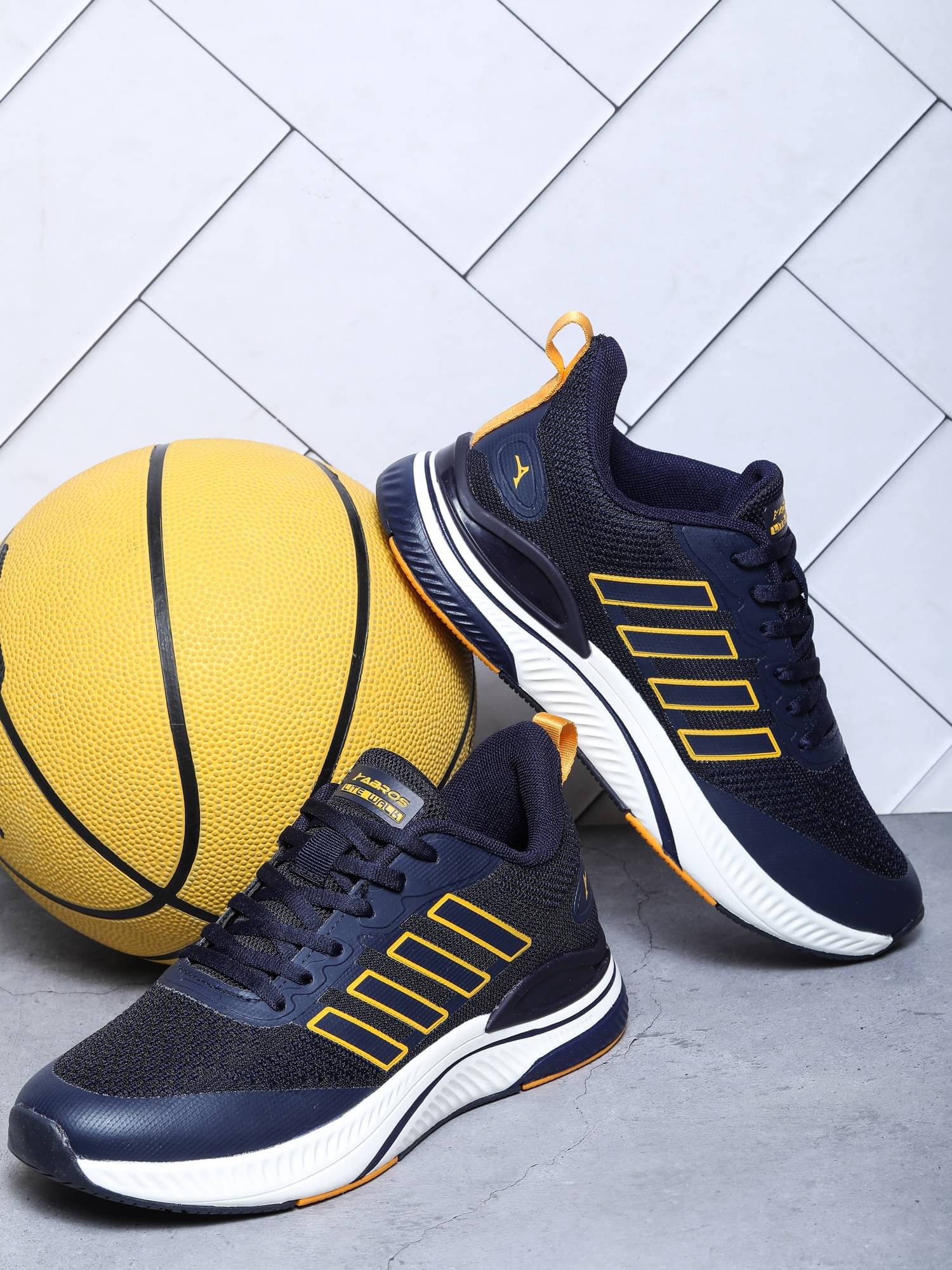 Abros JAGGER-ON Mustard Men's Sports Running Shoes Abros JAGGER-ON Mustard Men's Sports Running Shoes