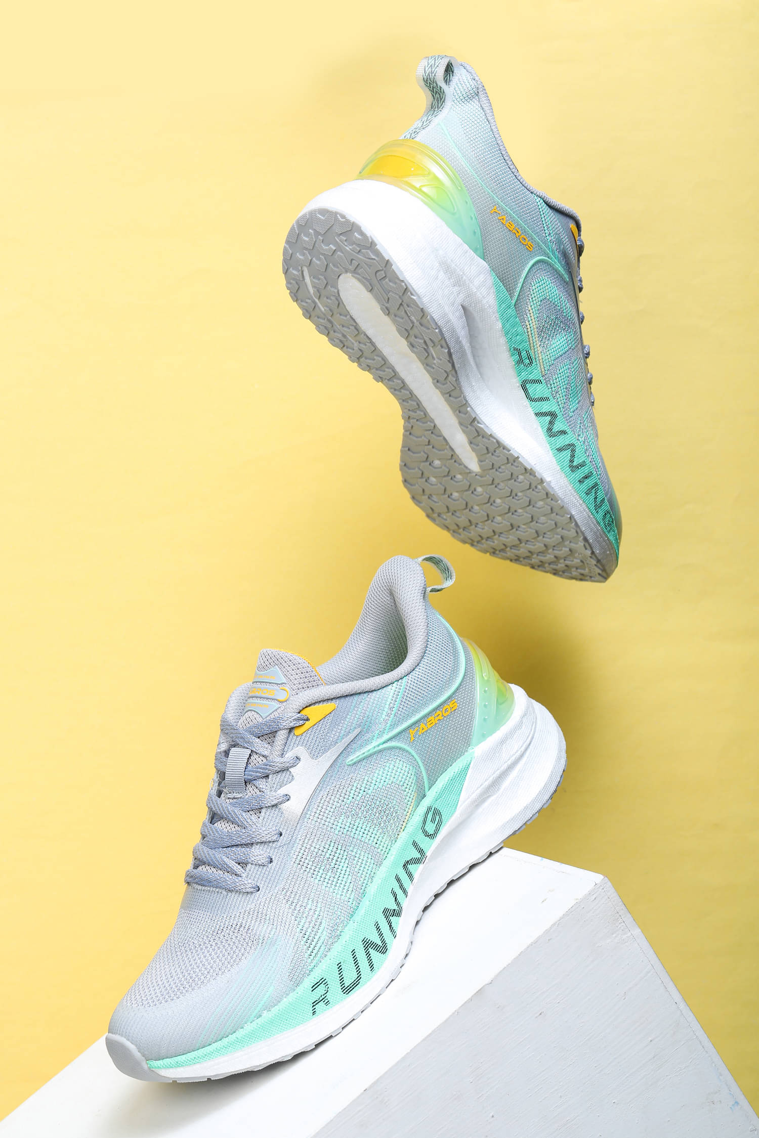     			Abros ROLAND Light Grey Men's Sports Running Shoes