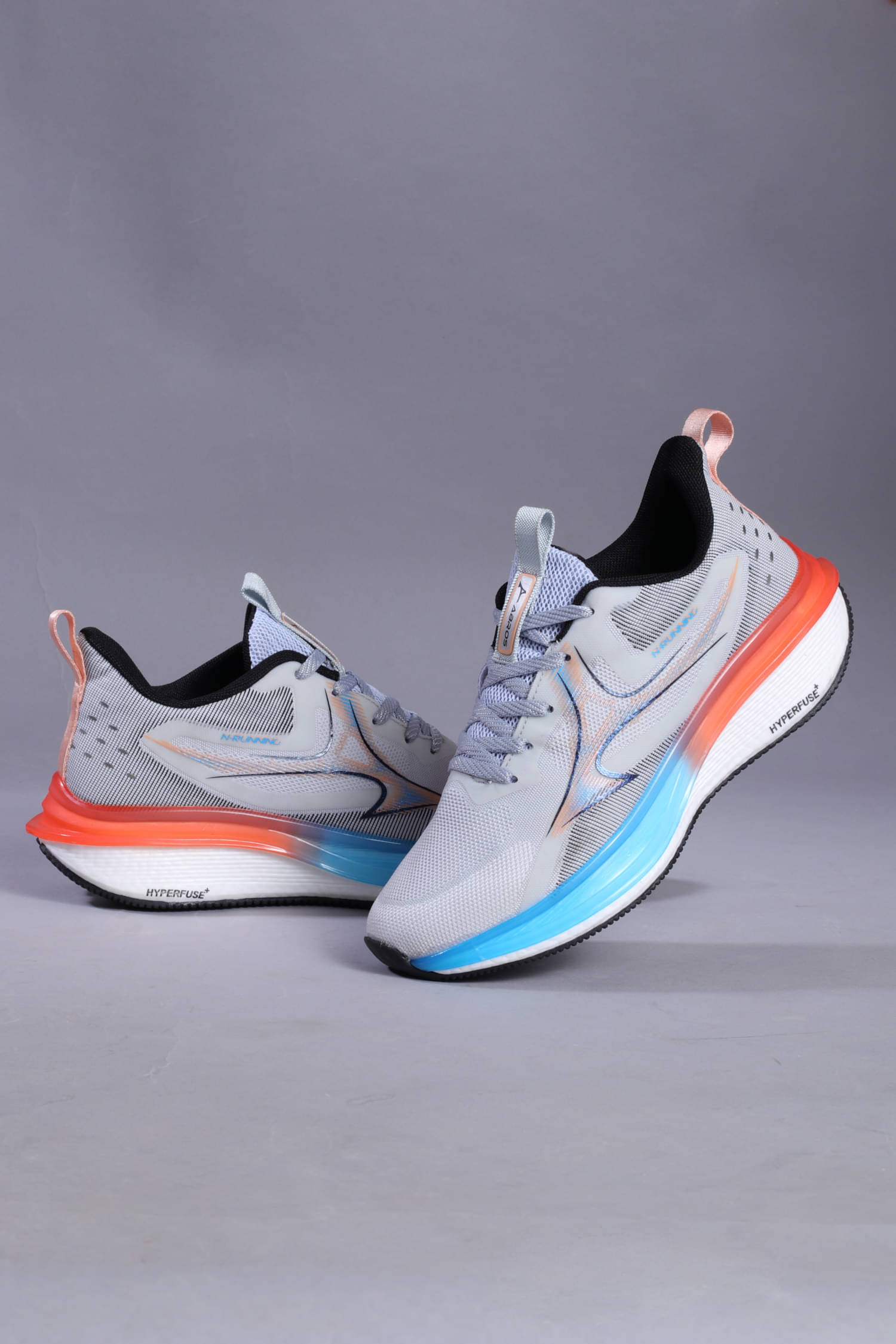     			Abros VERTEX-PRO Light Grey Men's Sports Running Shoes