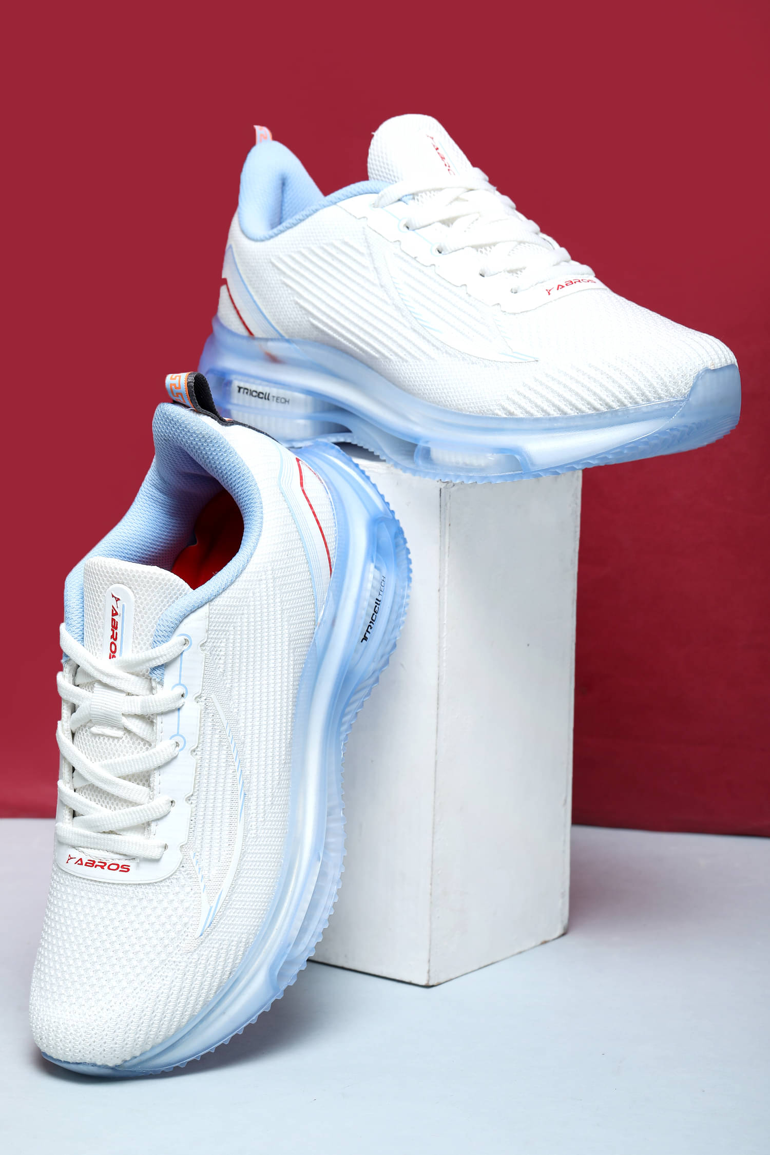     			Abros YANNICK White Men's Sports Running Shoes