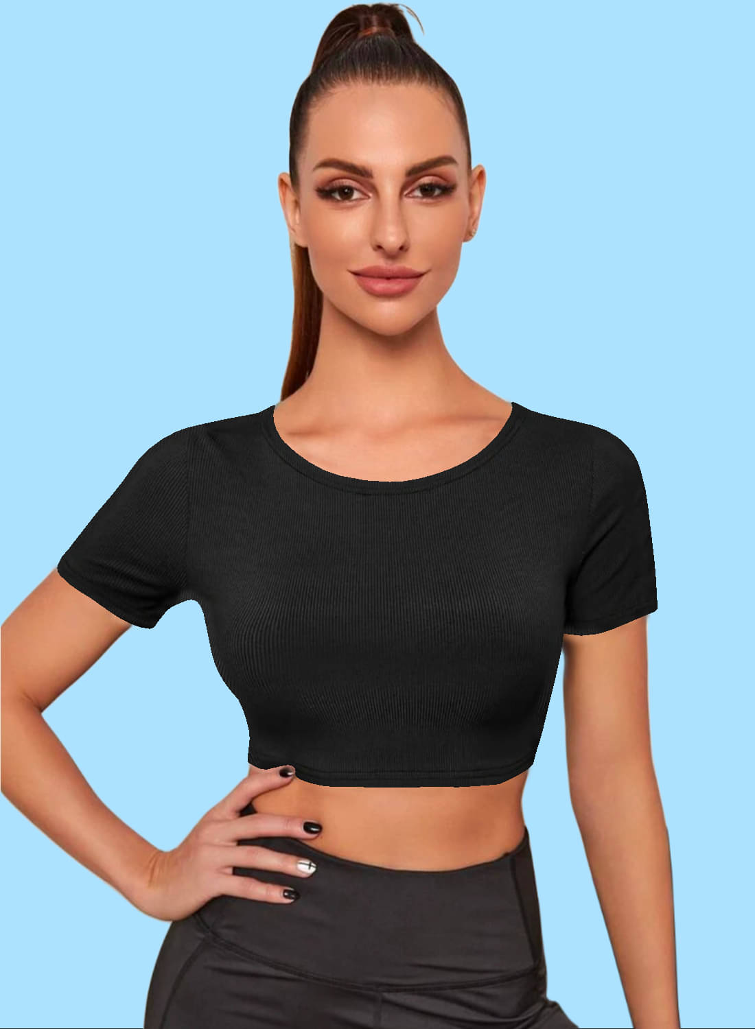 Dream Beauty Fashion Women's Polyester Tunic ( Black ) Dream Beauty Fashion Women's Polyester Tunic ( Black )