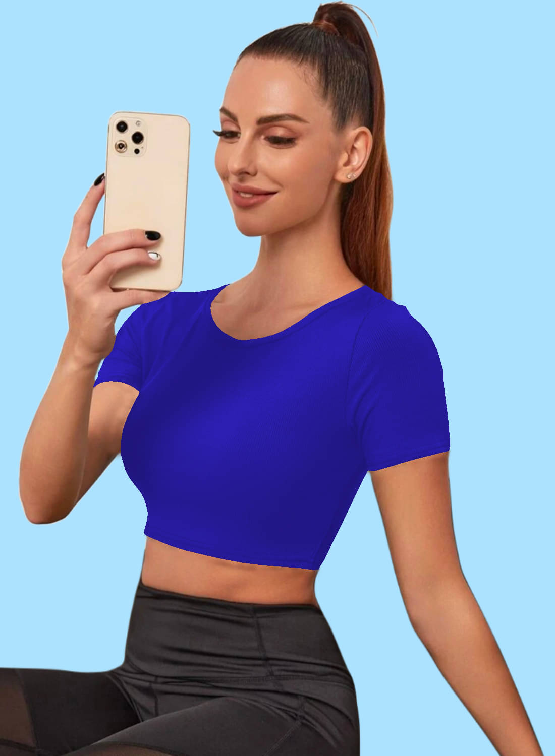    			Dream Beauty Fashion Women's Polyester Tunic ( Blue )