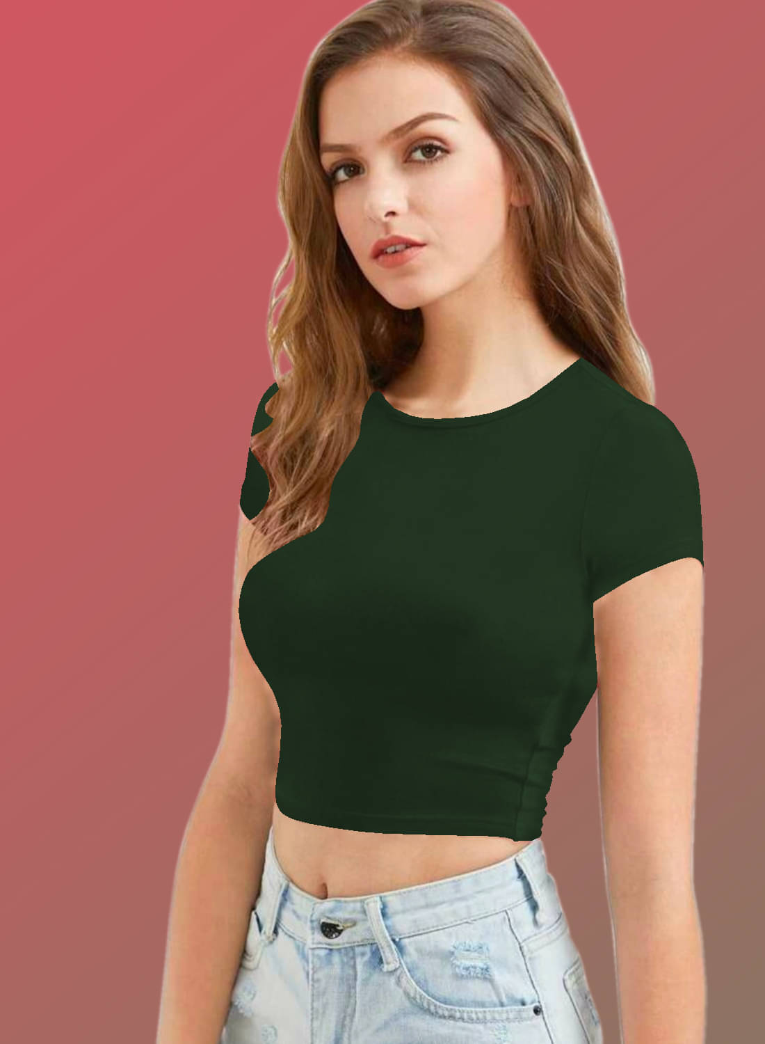     			Dream Beauty Fashion Women's Polyester Tunic ( Green )