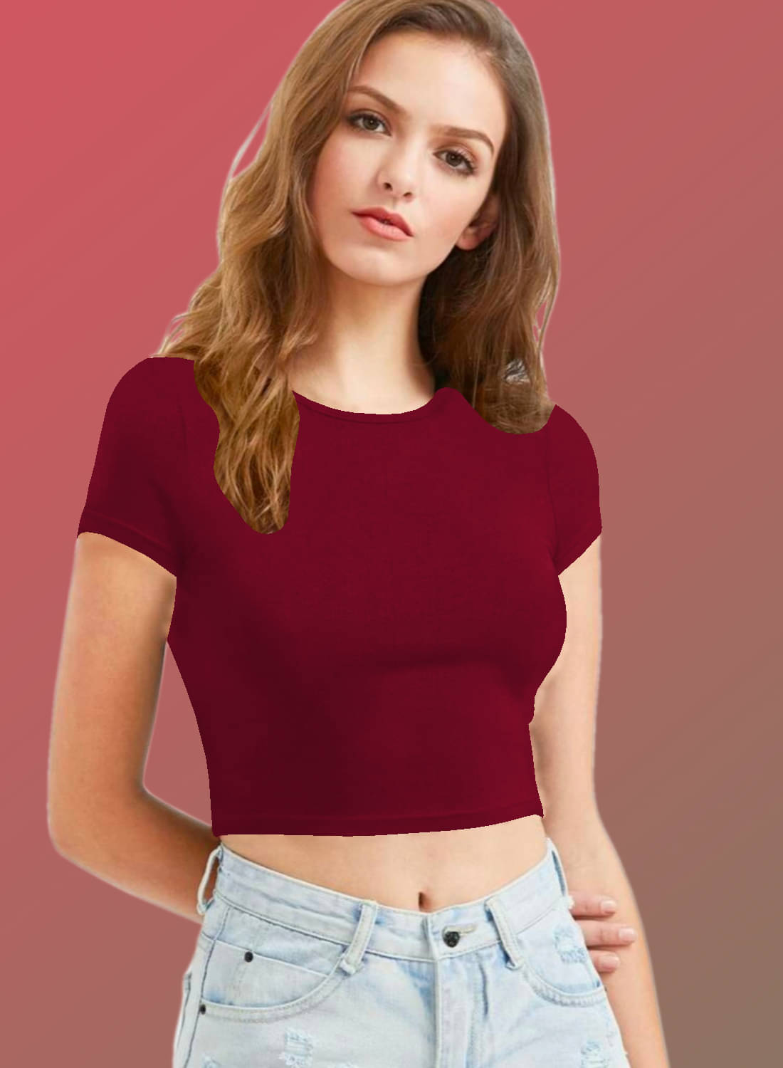     			Dream Beauty Fashion Women's Polyester Tunic ( Maroon )