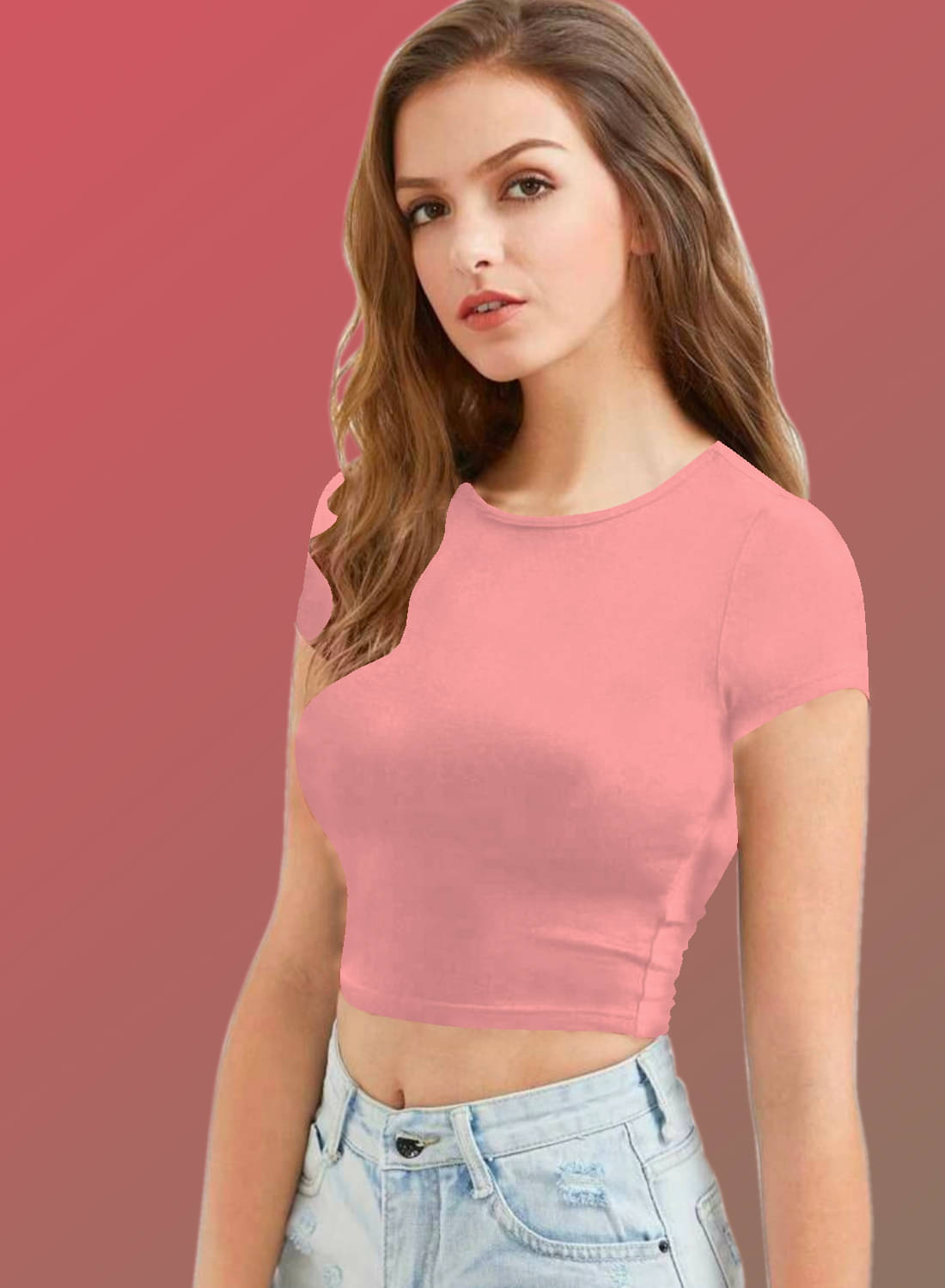     			Dream Beauty Fashion Women's Polyester Tunic ( Peach )